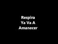 Respira Juan Pablo Vega Letra
