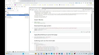 Python to Extract Table from Live Html Web Page using BeautifulSoup