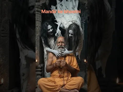 दो भूतनी ने मंदिर के पुजारी को बहुत डराया / #aivideo #ghost #horror #ai #aishorts #viral #shorts