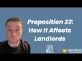 What is Prop 33 and How Will It Affect Landlords in California