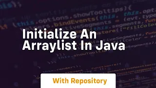 initialize an arraylist in java
