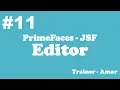 PrimeFaces - JSF Tutorial Editor in PrimeFaces using Netbeans IDE Part-11