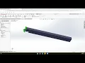 Static Linear Finite Element Analysis FEA on a Part in SolidWorks