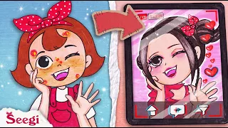 Makeup vs No Makeup! Satisfying Acne & Blackhead Removal - Stop Motion Paper | Seegi Channel