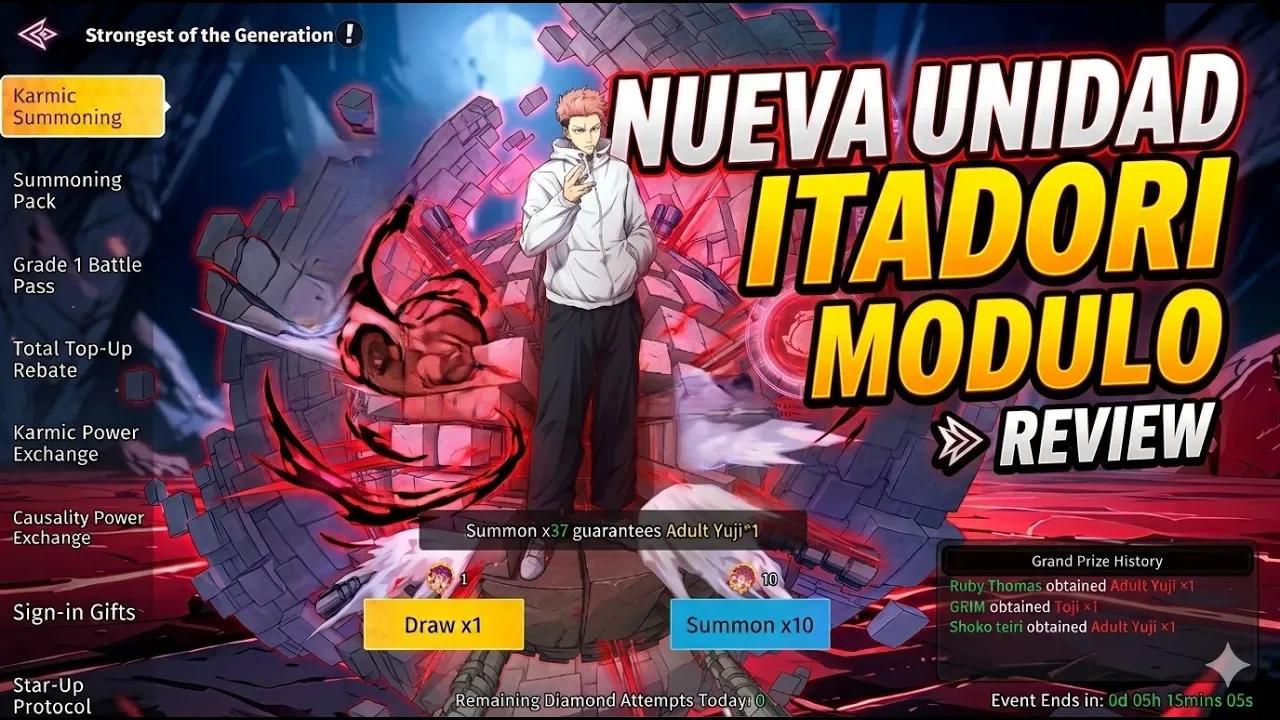 Llego Itadori Modulo a la version inglesa