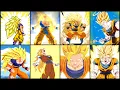 Lagu Evolution of SSJ3 Transformations (1996-2025) Goku 超サイヤ人3 変身シーン