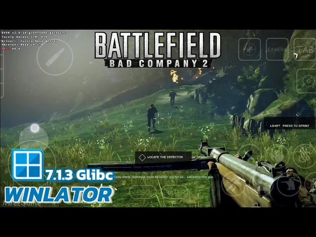 Winlator Glibc (Afei) - Gameplay Battlefield Bad Company 2 (Windows) On Android