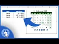 How to Insert a Calendar in Excel the Simplest Way