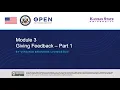 Module 3 Giving Feedback - Part 1