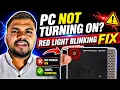 All Desktop CPU Power Button Red Light Blinking No Display Problem Solved 100
