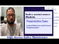 Vs Internal Fragmentation in SQL Server Index