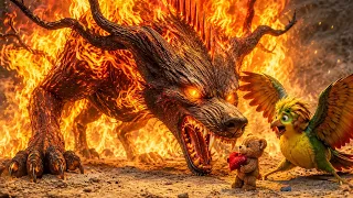 Jab Fire Monster Ne Is Chhote Bird Par Attack Kiya! | Movie/Film Explained in Hindi