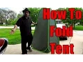 Folding the Privacy Pop Up Tent How to fold a Popup Changing Tent