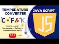 Convert Celsius to Fahrenheit using JavaScript Function JavaScript Tutorial - Hindi