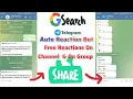 Create Your Own Telegram Auto Reaction Bot For Channel Group