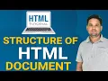 Structure of HTML Document Frontend Web Development html tutorial