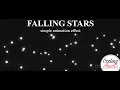 Falling Stars Simple CSS Javascript Animation Effects Javascript tutorial