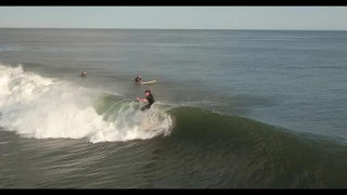 Hurricane Irma Swell Surfing From Drone - Long Beach NY