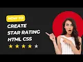 Star Rating System using HTML CSS Only No JavaScript