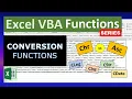 Excel VBA Functions Conversion Functions