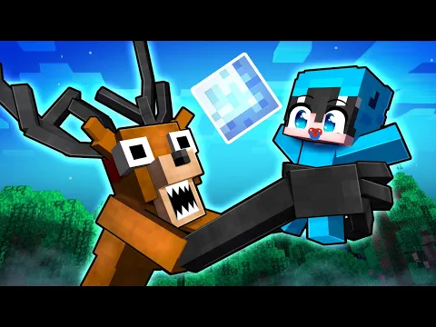 Video Thumbnail: Adoptado por el CIERVO de 99 Noches en el Bosque en Minecraft...