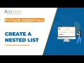 Create Nested list using function Python Essentials