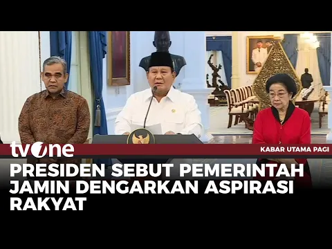 Presiden Prabowo: Kami Menghormati Kebebasan Berpendapat