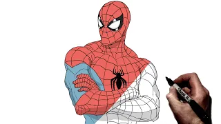 How To Draw Spider - Man | Step By Step | Marvel Comics