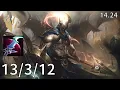 Pantheon Jungle vs Kindred - EUW grandmaster Patch 14 24
