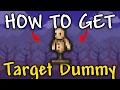 How to Get Target Dummy in Terraria How to craft Target Dummy