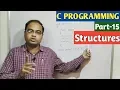 C PROGRAMMING Part-15 Structures