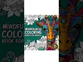 Mindfulness Coloring Book For Adults