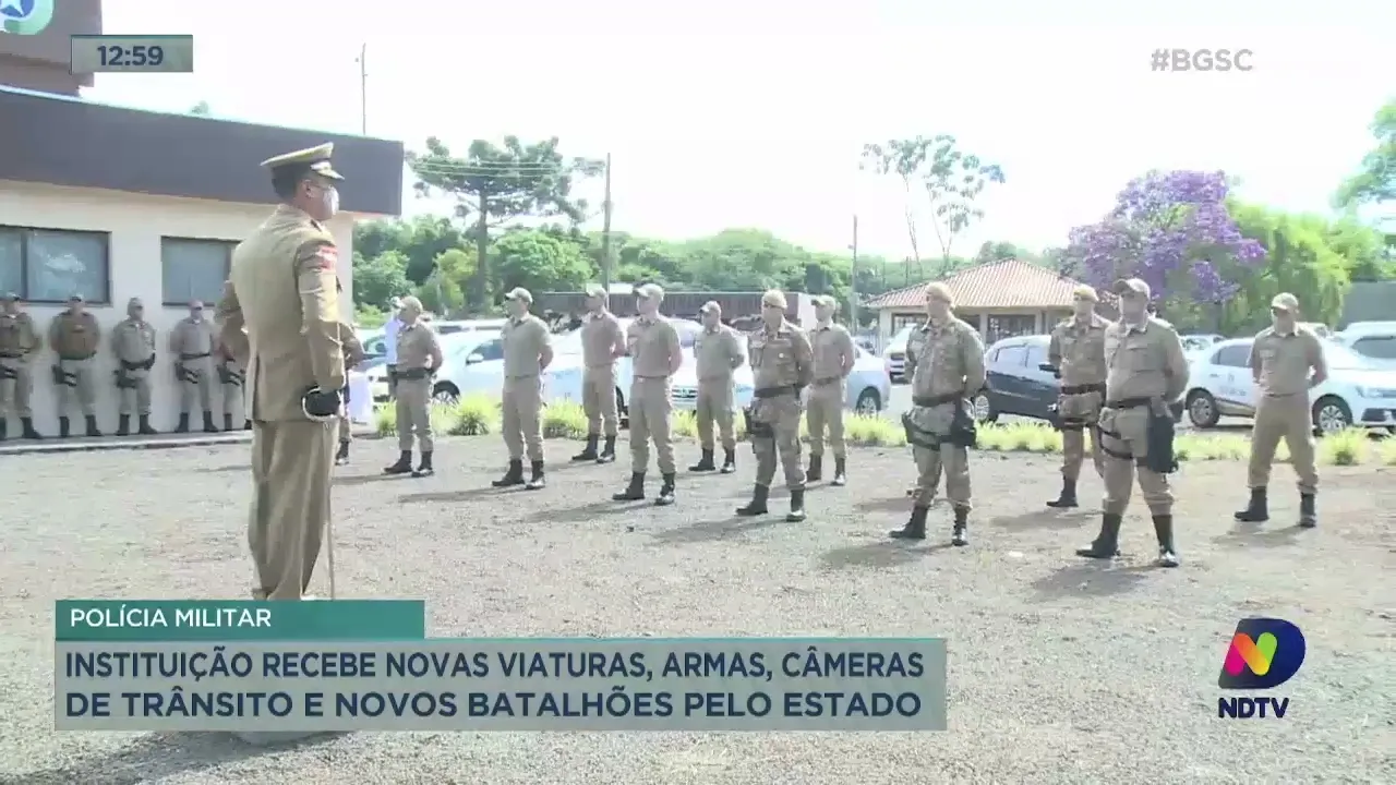 PM recebe novas viaturas, armas, câmeras de trânsito e batalhões