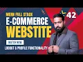 How to Build Logout Authenticated Profile Functionality E-commerce Project in Tamil Part 42