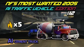 NFS MW 2005 AI TRAFFIC Extreme Pursuit CEMENT TRUCK 12 8k60FPS 