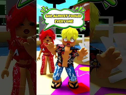 she almost FOOLED EVERYONE #roblox #brookhaven