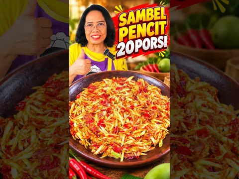 MASAK BESAR SAMBAL PENCIT 20PORSI  #sambal #sambel #sambalpencit #amsakbesar #manggamuda #fypシ゚