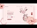 Perfume Website Landing Page Design HTML CSS Tutorial