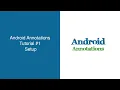 Android Annotations Tutorial Setup