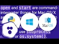 Open document with default OS application in Python both in Windows and Mac OS