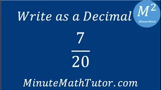 Write as a Decimal