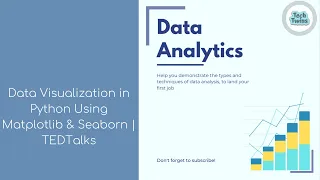 Data Visualization Tutorial in Python Using Matplotlib Seaborn with TEDTalks Dataset