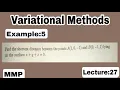 Find the shortest distance between points A 1 0 -1 and B 0 -1 1 Variational methods Lecture 27
