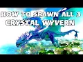 Ark HOW to SPAWN the CRYSTAL WYVERNS Spawn commands for Blood Tropical and Ember crystal wyverns