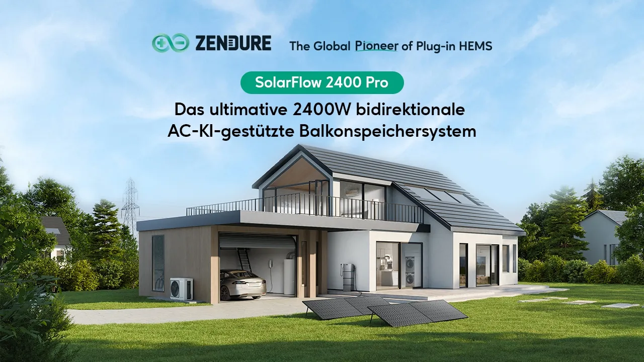 Zendure — Zendure SolarFlow 2400 Pro: KI-gesteuertes Balkon-Speichersystem (YouTube video ad)