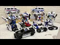 Police Car Transform, Collection Police Car Toys, Robot Mobil Polisi