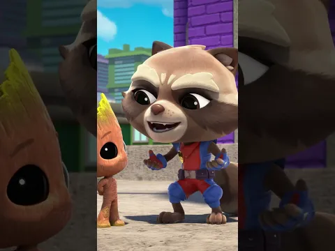 Rocket & Groot help Spidey stop Lizard! 🦝💚 | Marvel's Spidey and his Amazing Friends | Disney Jr.