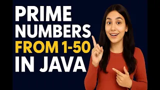 Prime Numbers from 1 to 50 in Java Prime number from 1 to 100 Beginner Friendly Tutorial