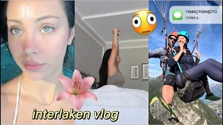 VLOG|| UÇTUM😱🪂 Buket in İsviçre🌿🇨🇭