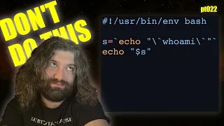 Using backticks in bash command substitution - You Suck at Programming